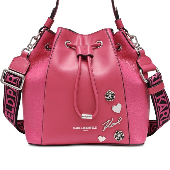 Karl Lagerfeld Handbags - Karl Lagerfeld Vibrant Pink Shoulder Bag